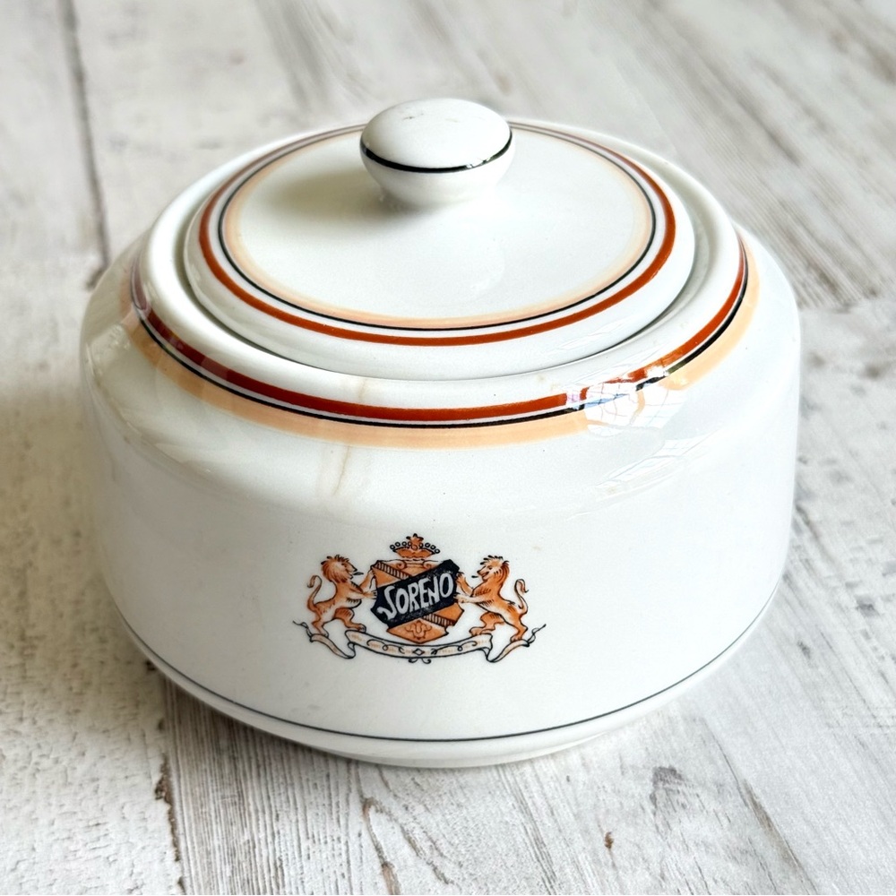 Sugar Bowl w/Lid from Soreno Hotel, St Petersburg, FL